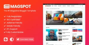 Magspot Professional News Magazine Blogger Template
